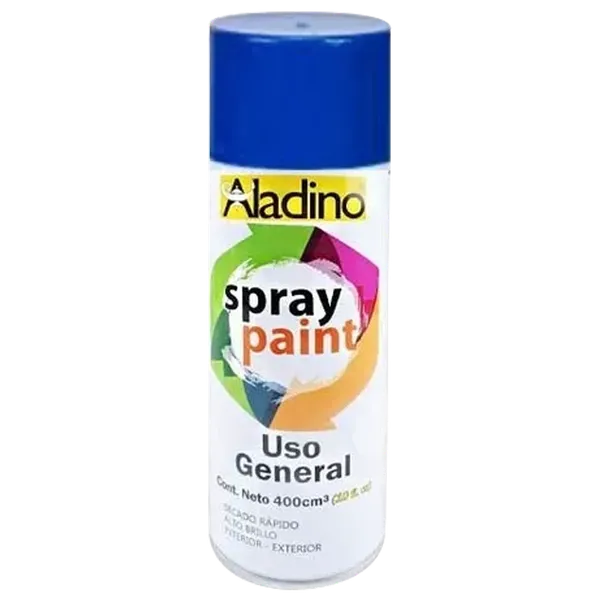 Pintura Spray Acrílica Aladino Uso General 400cc